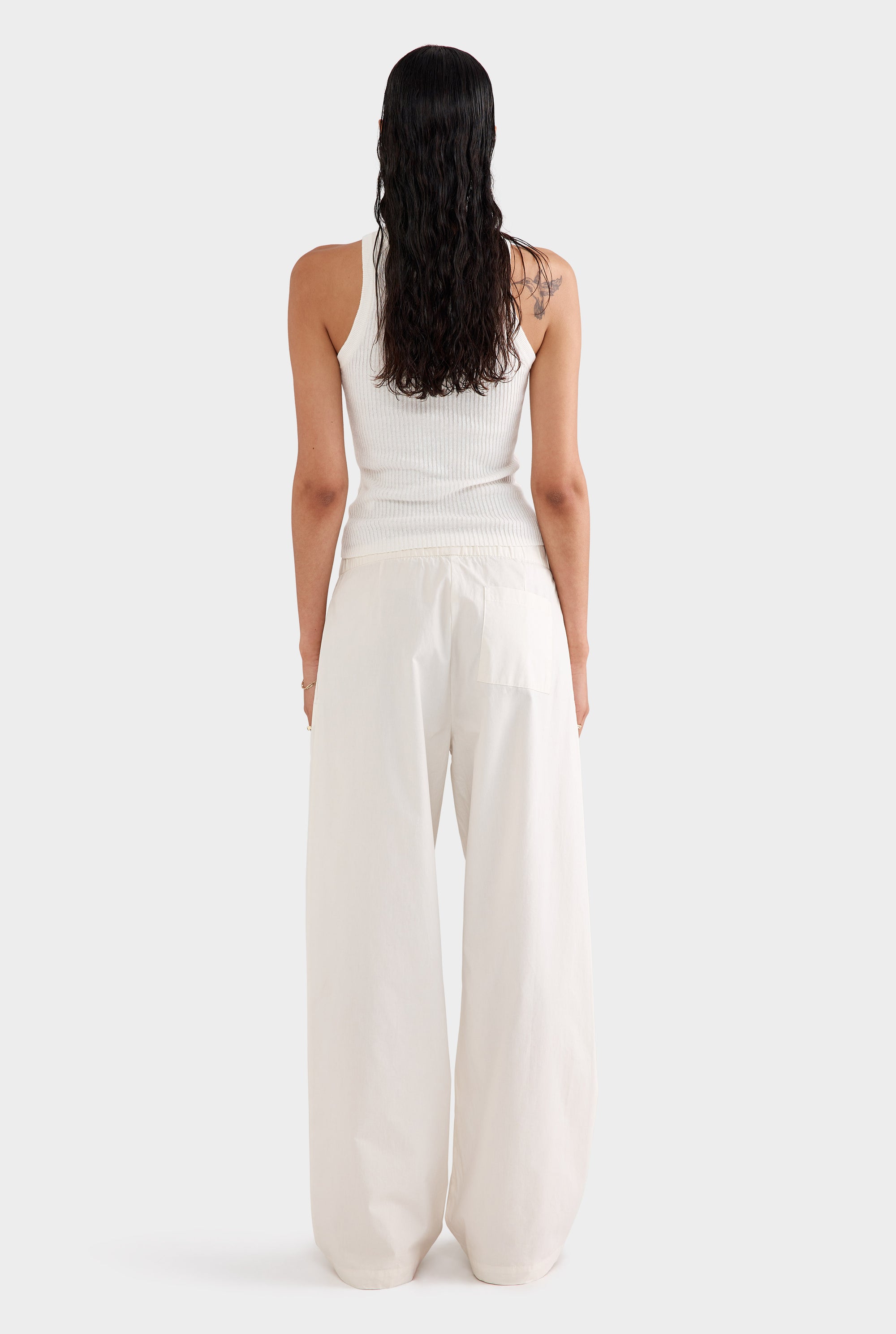 Poplin Pant - Antique White