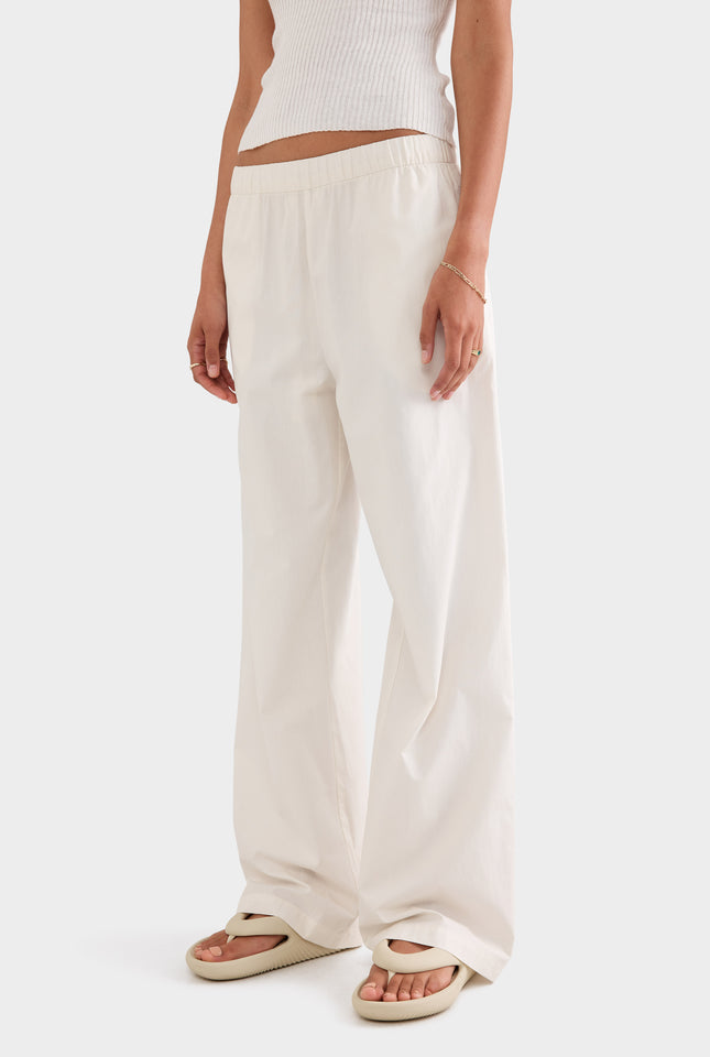 Poplin Pant - Antique White