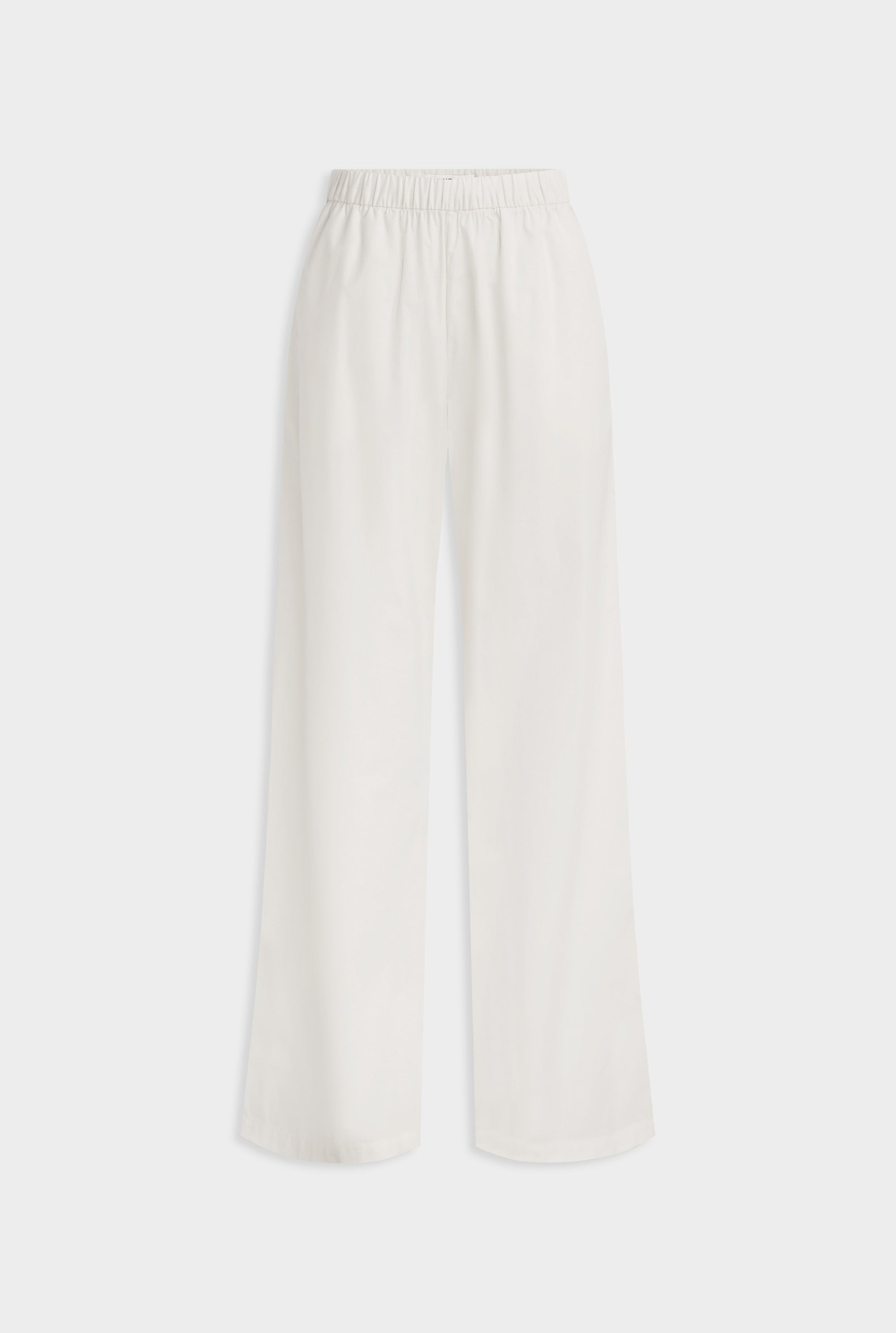 High Waisted Poplin Pant - Antique White