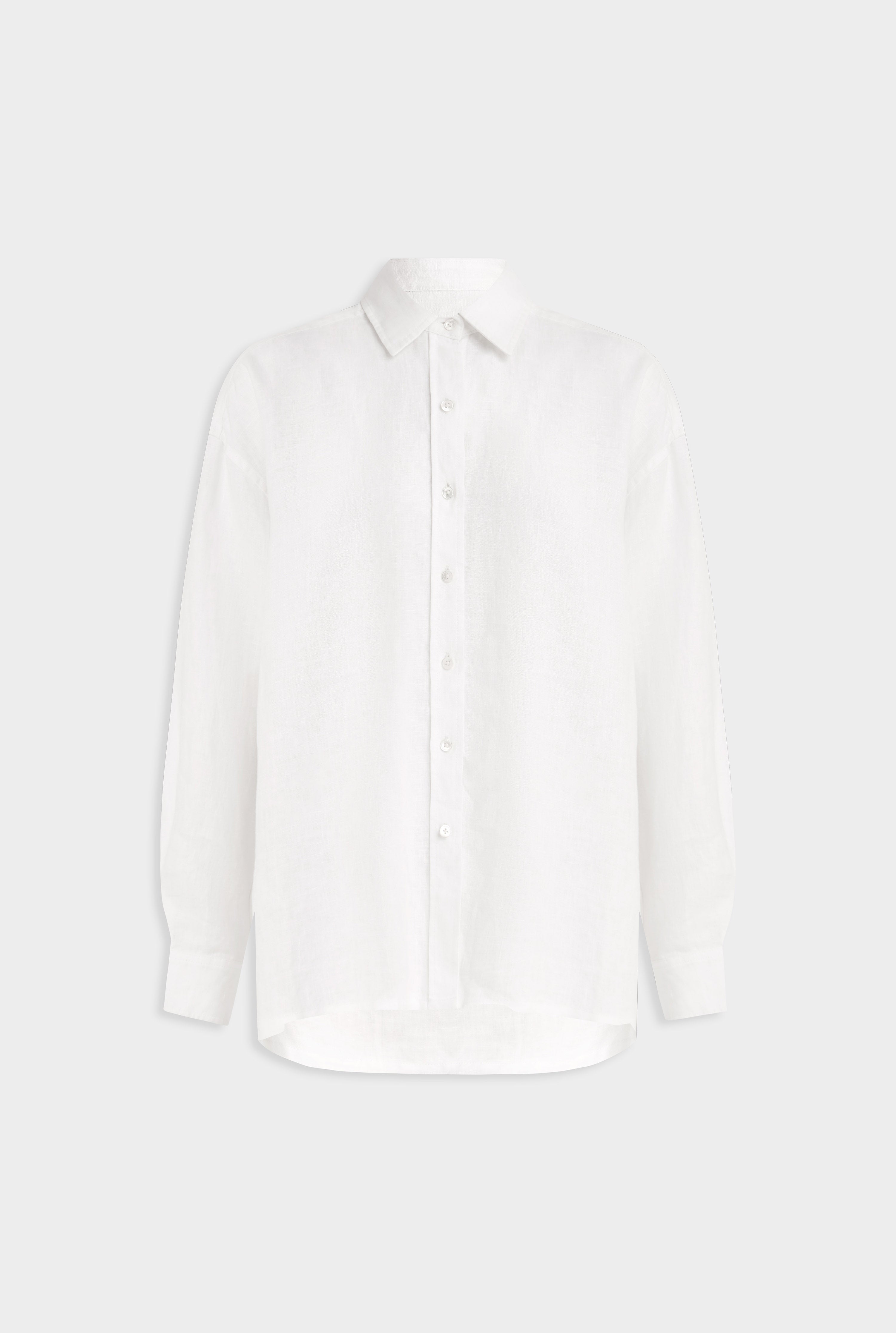 Oversized Linen Shirt - White