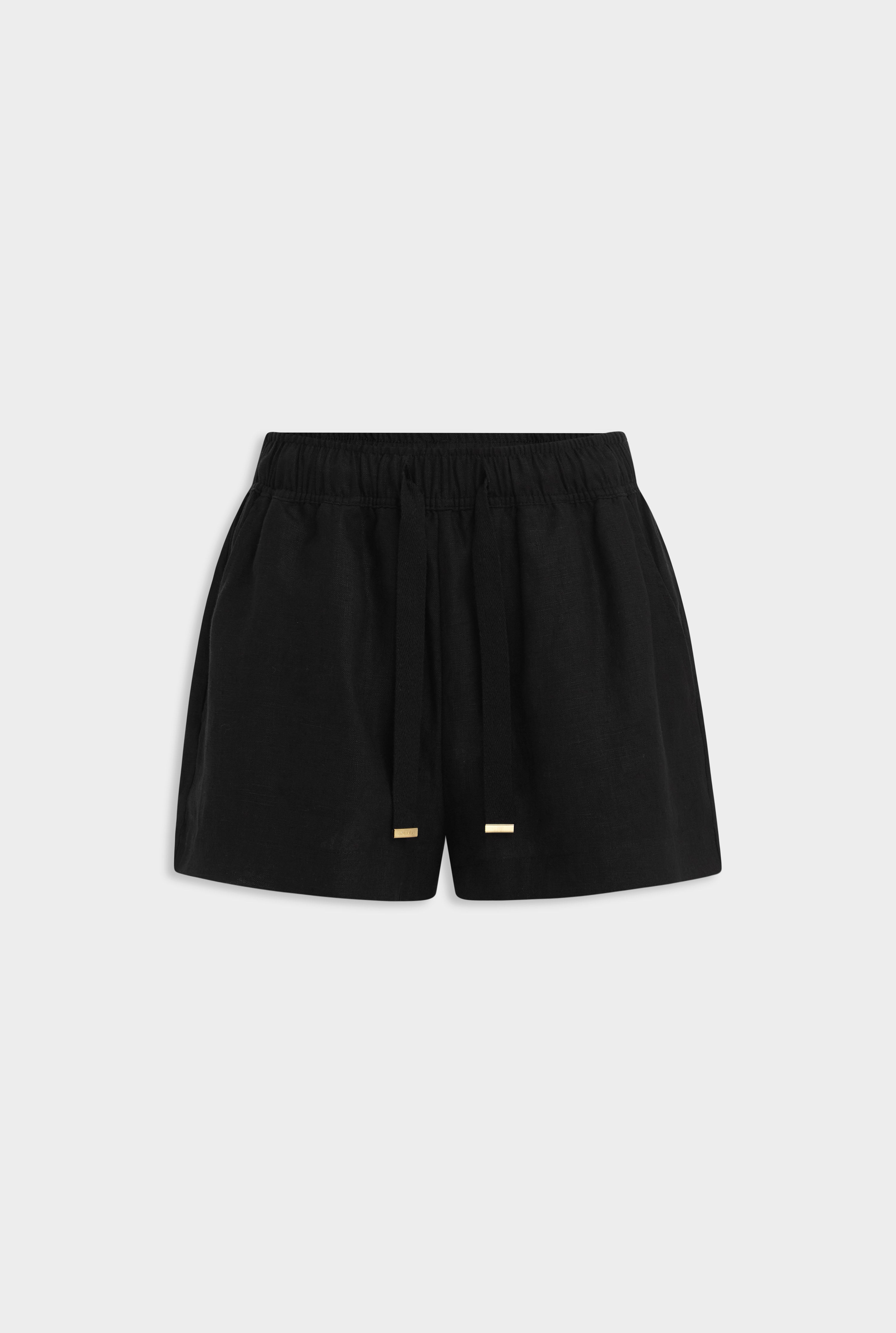 High Waisted Lounge Short - Black