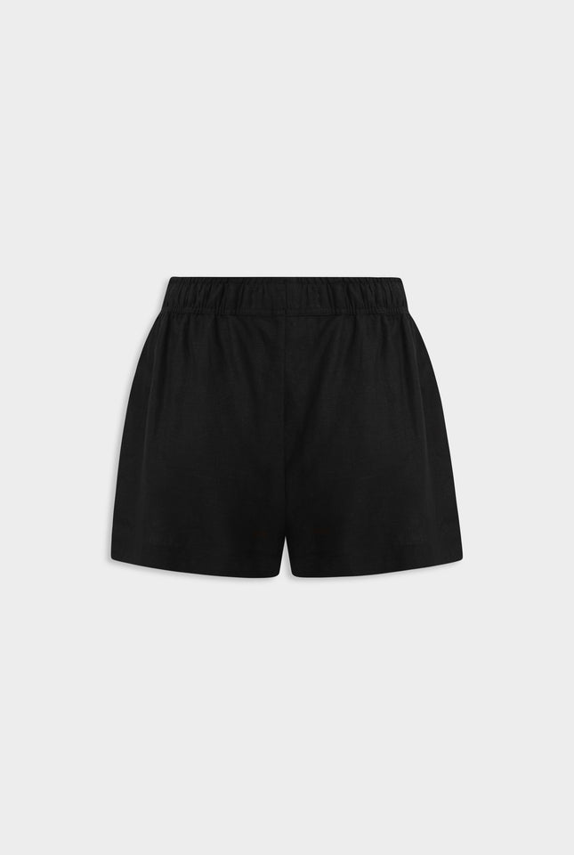 High Waisted Lounge Short - Black