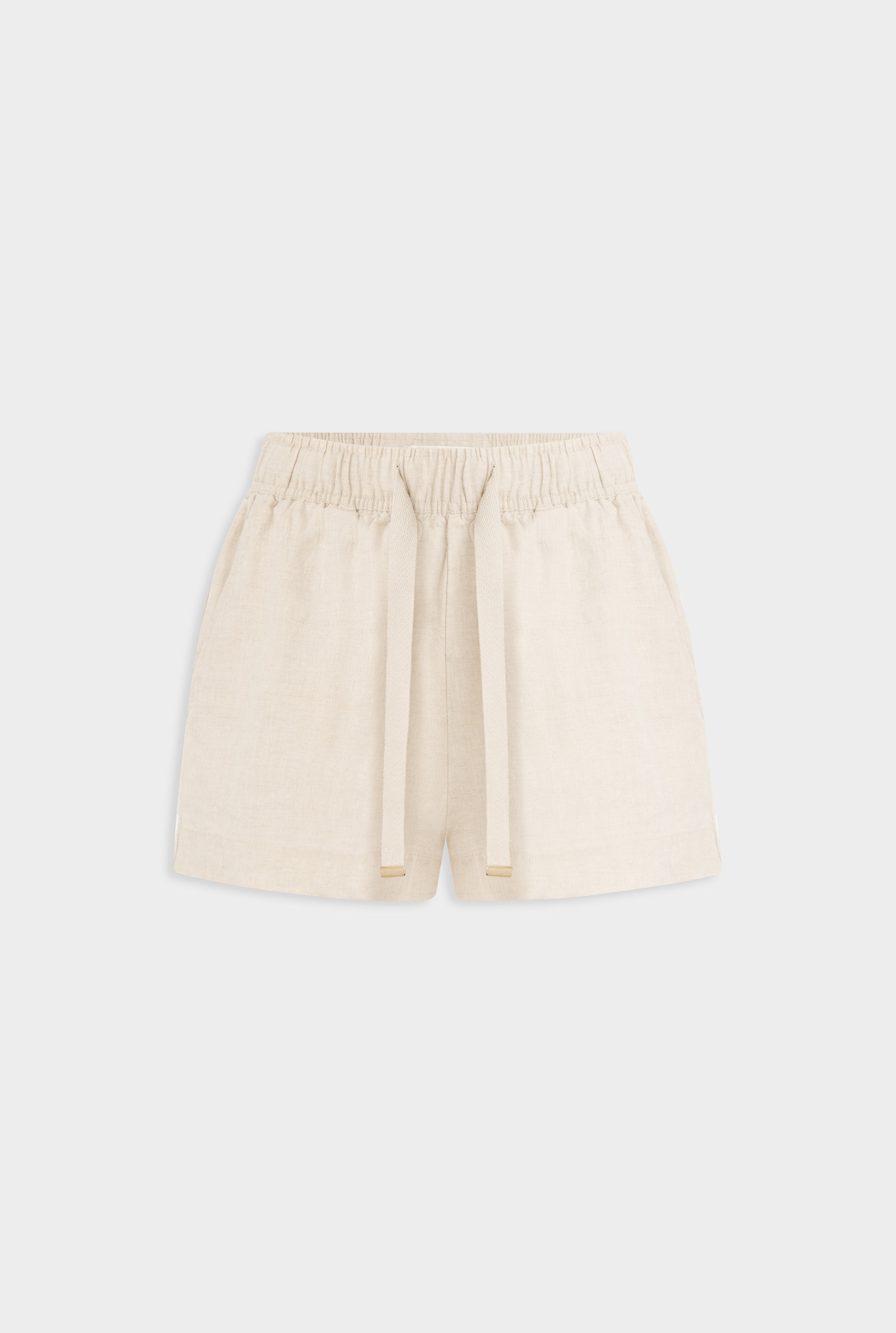 High Waisted Lounge Short - Sand