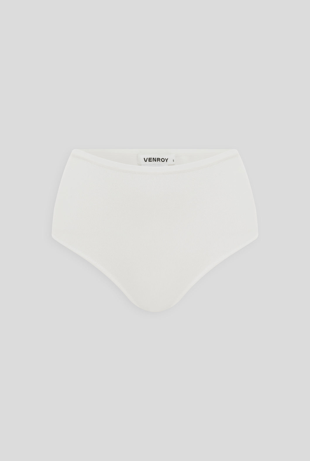 Knitted High Waisted Brief - Off White