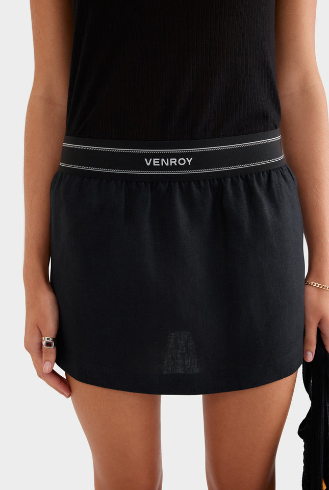 Lounge Skirt - Black/Venroy Logo