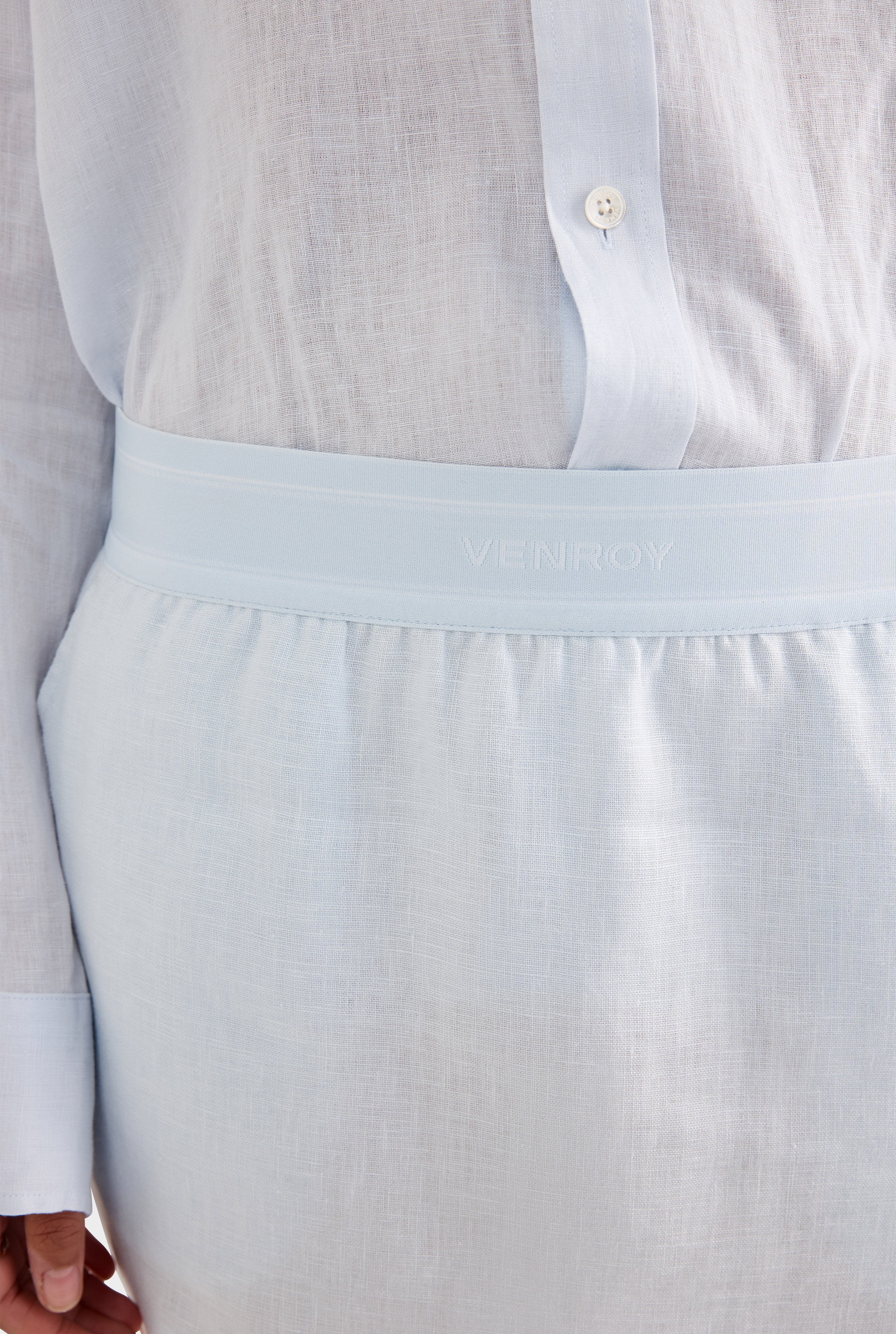 Lounge Skirt - Light Blue/Venroy Logo