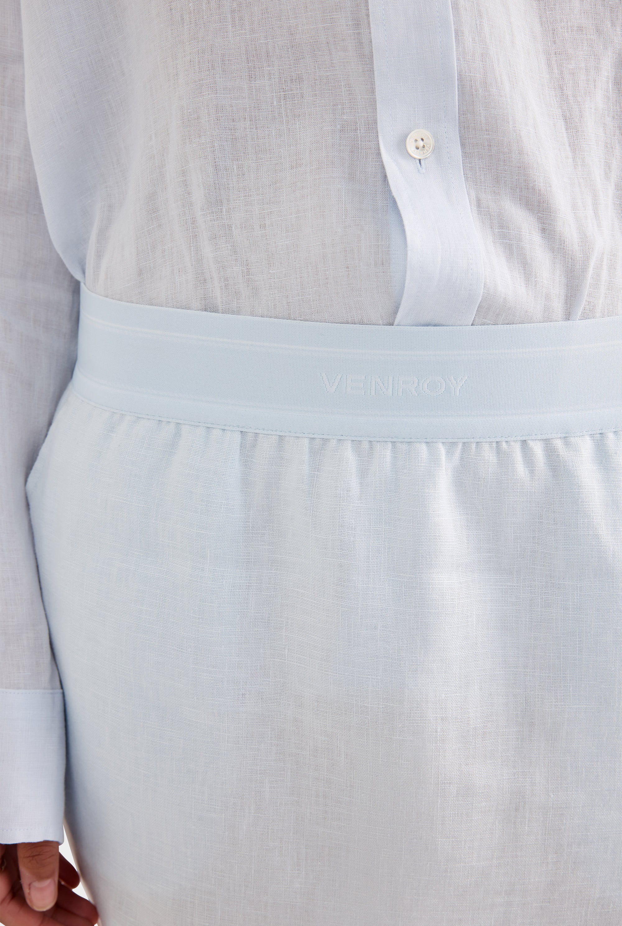 Lounge Skirt - Light Blue/Venroy Logo