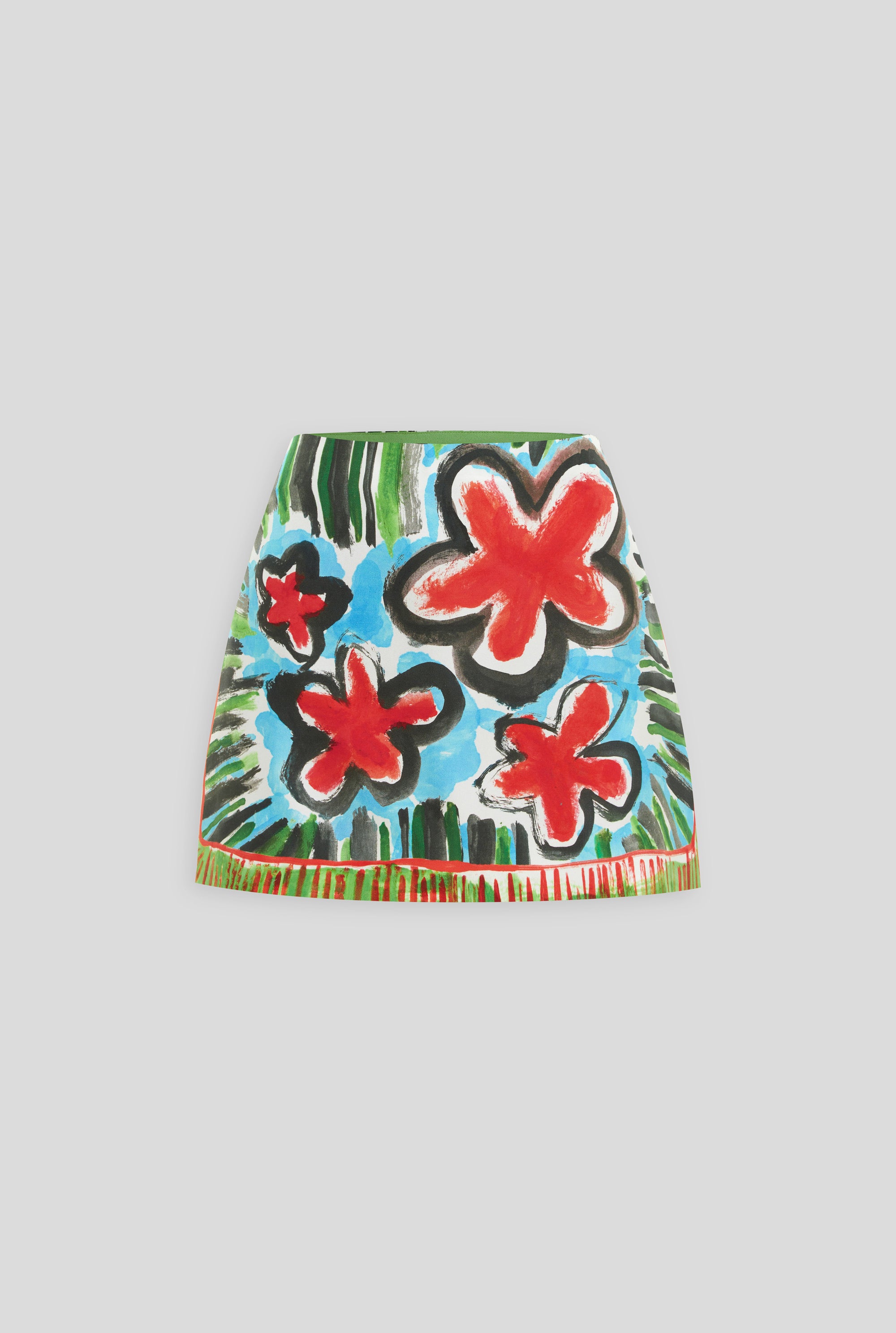 Silk Mini Skirt - Jamaica Floral