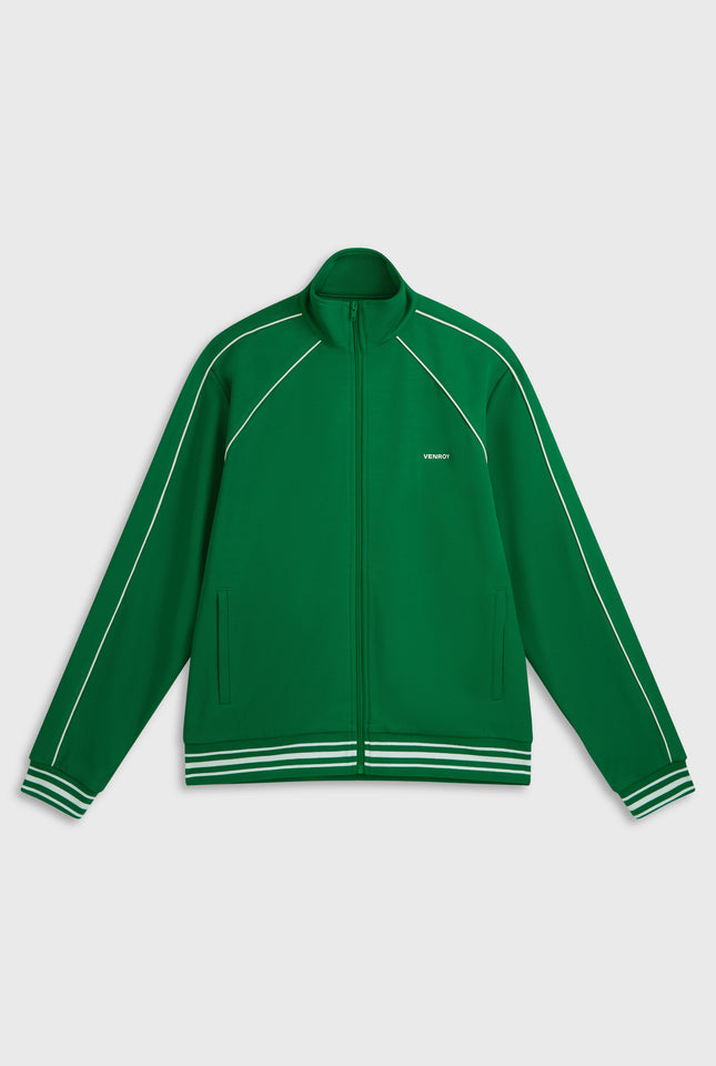 Jersey Zip Track Jacket - Bright Green