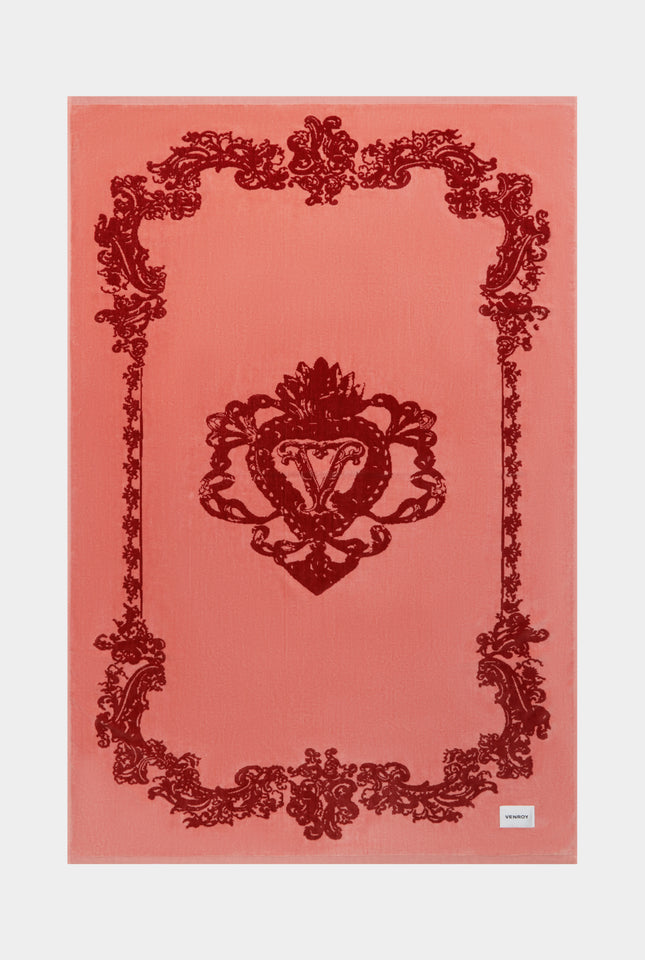 Sacred Heart Towel - Rose/Burgundy