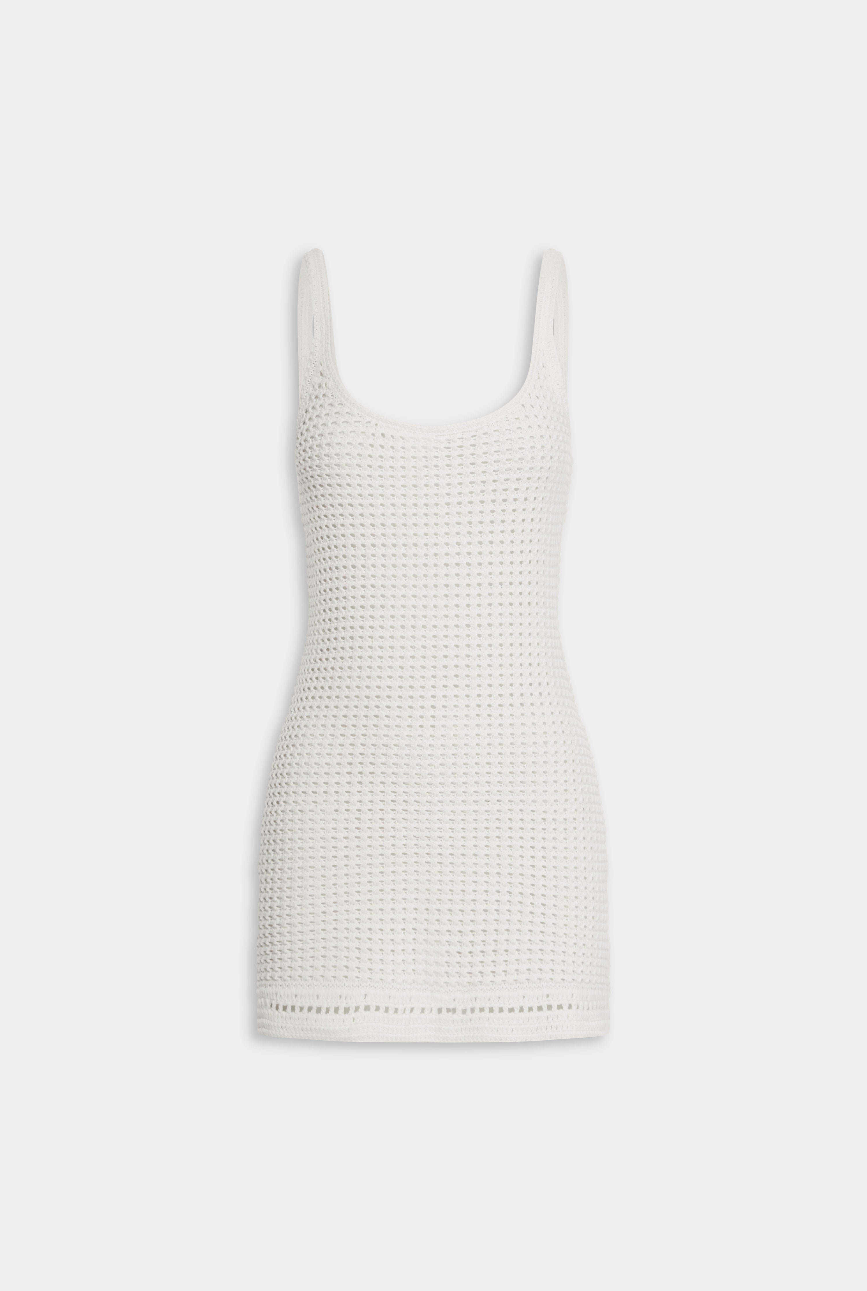 Crochet Cami Mini Dress - Off White
