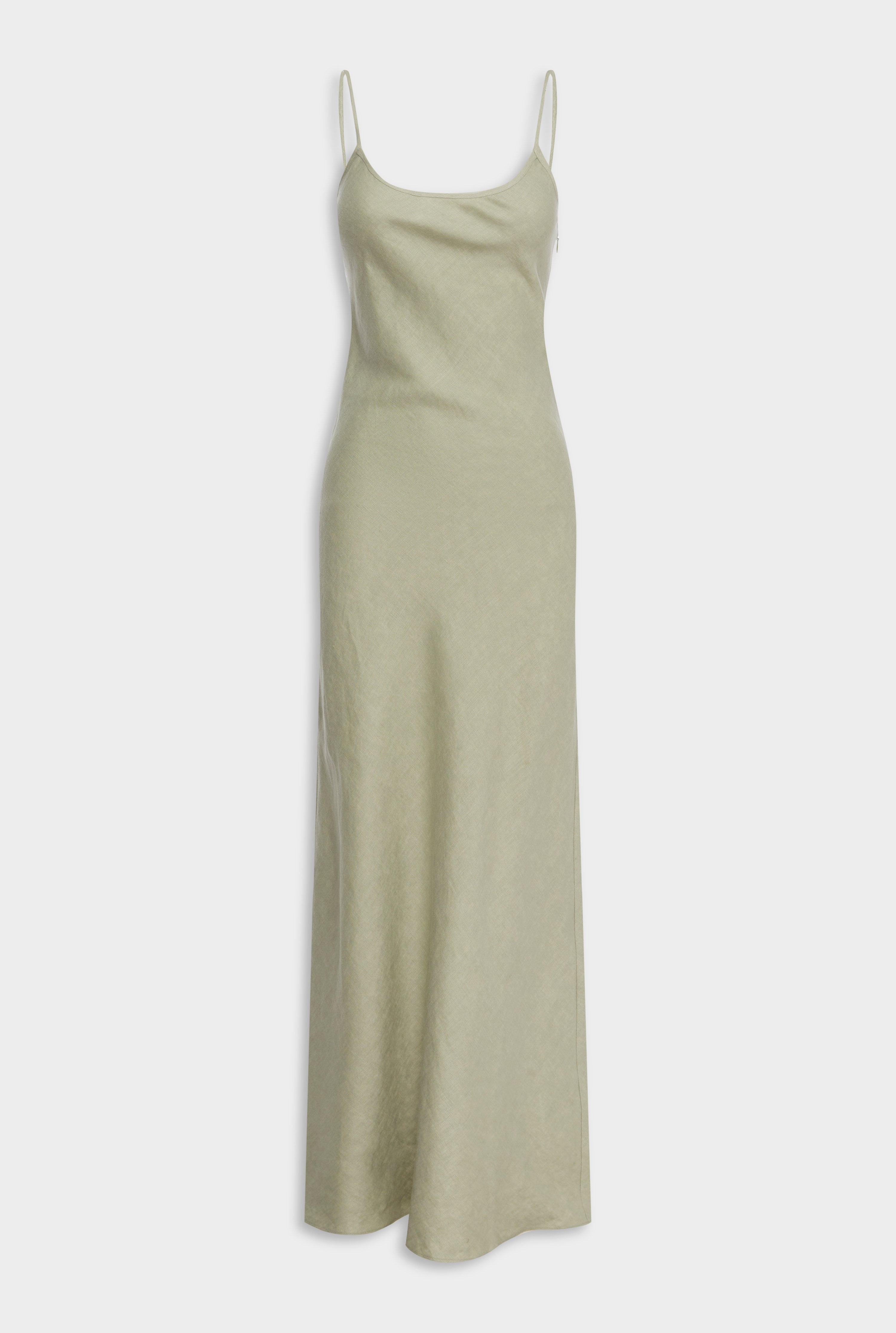 Linen Slip Dress - Pale Pistachio