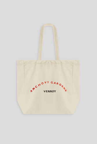 Anchovy Gardens Logo Canvas Tote - Pastel Yellow