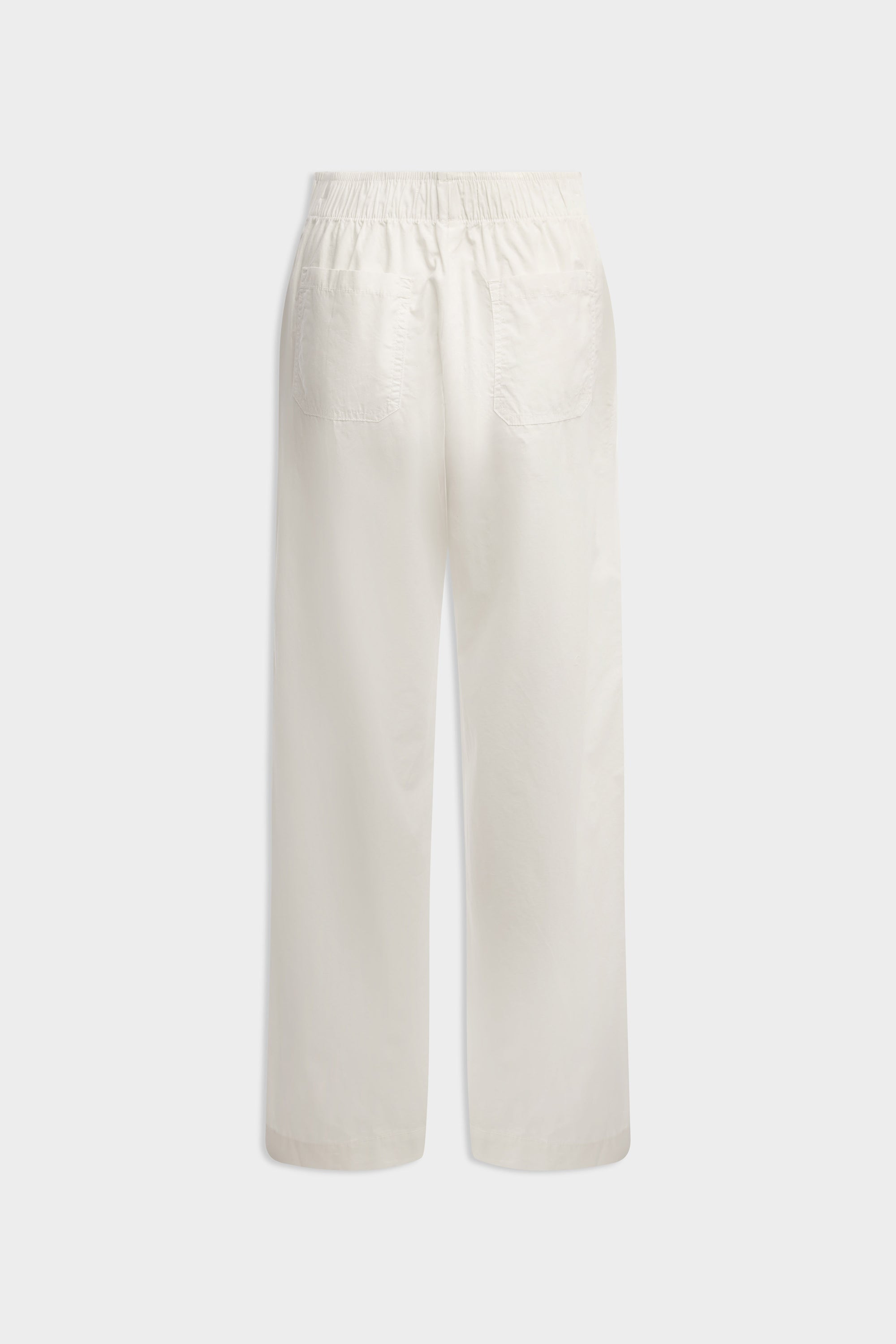 Cotton Poplin Pant - White