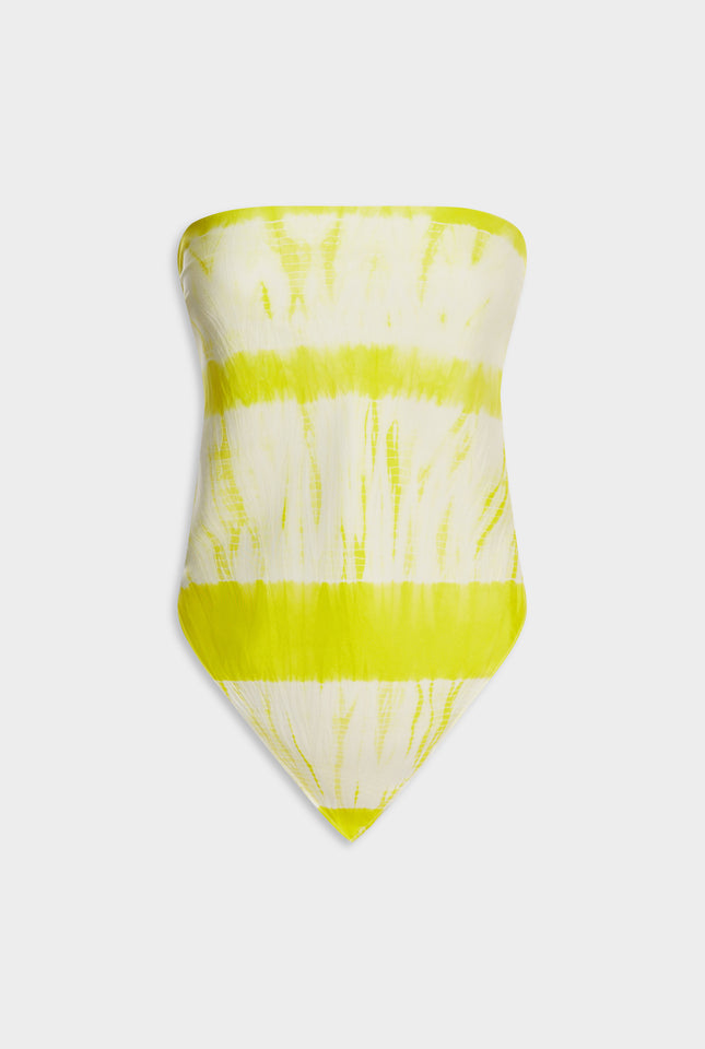 Silk Scarf - Chartreuse Tie Dye