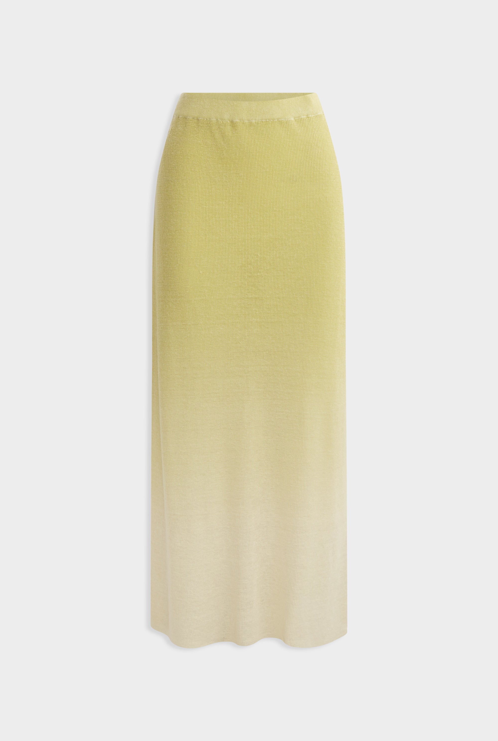 Rib Knitted Skirt 2.0 -  Lemongrass Gradient