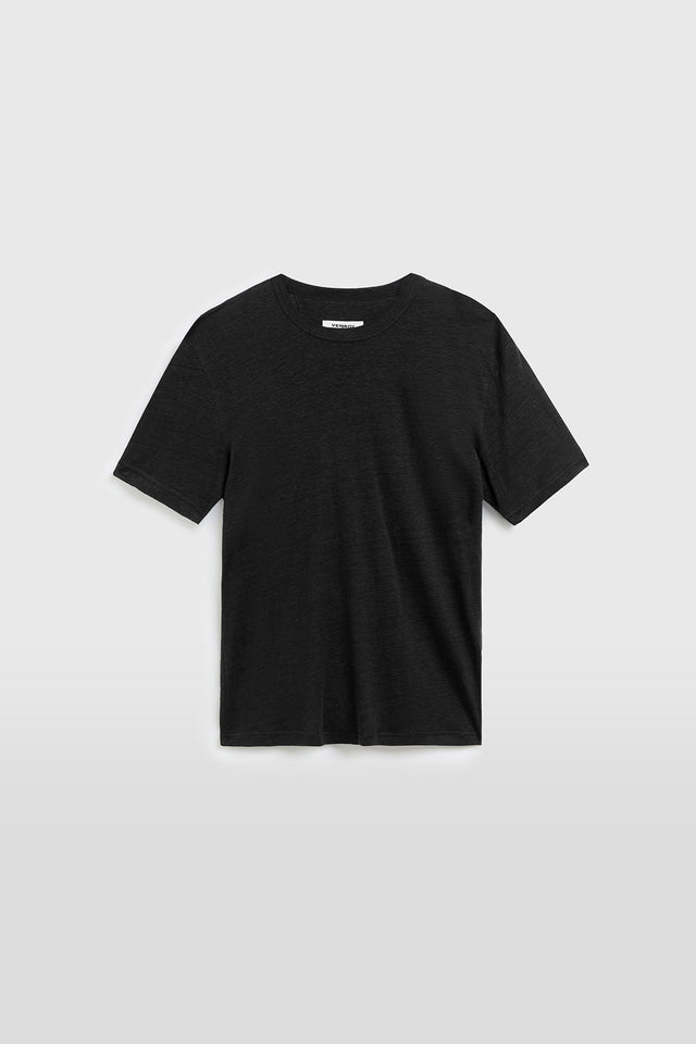 Linen T-Shirt - Black