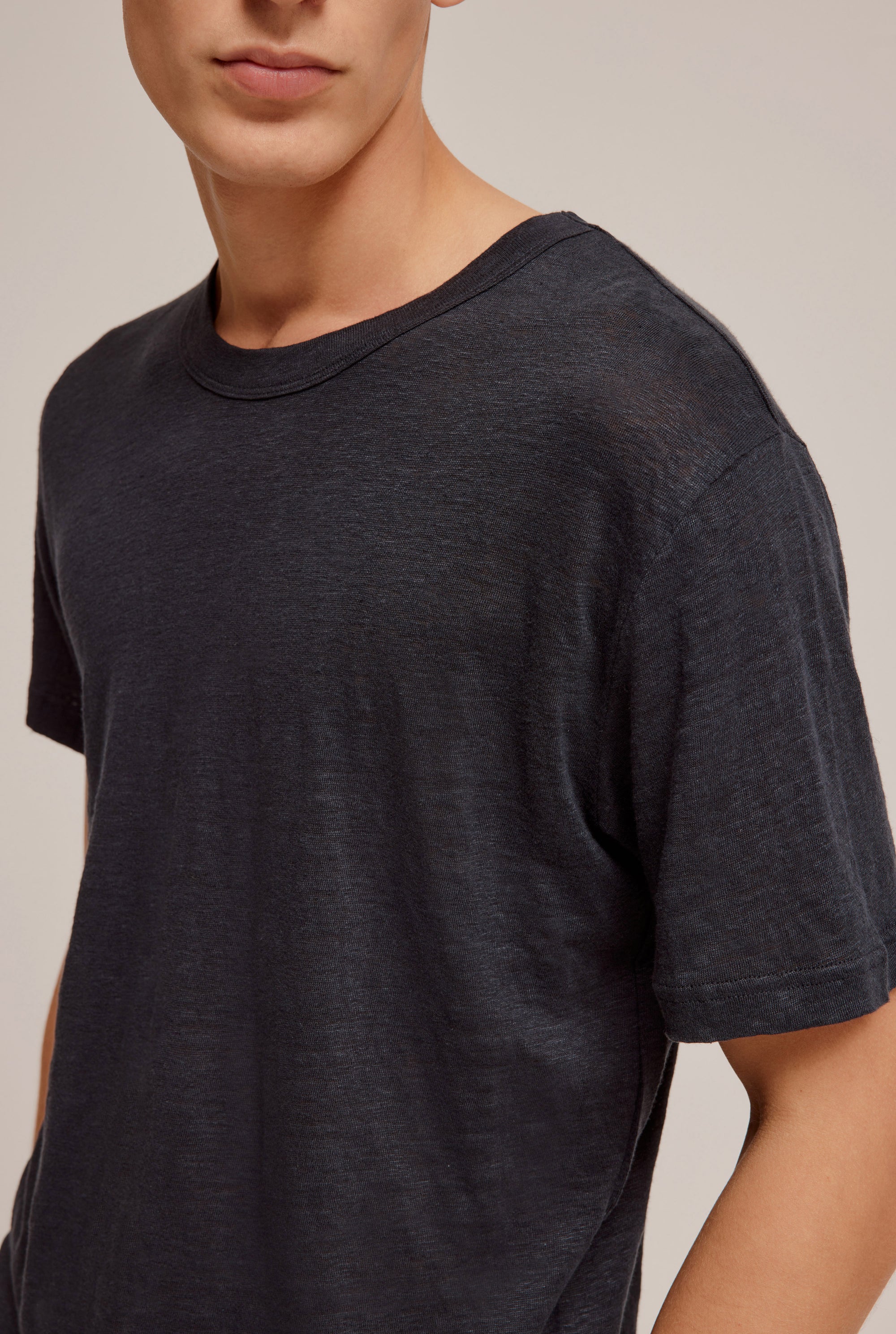 Linen T-Shirt - Navy
