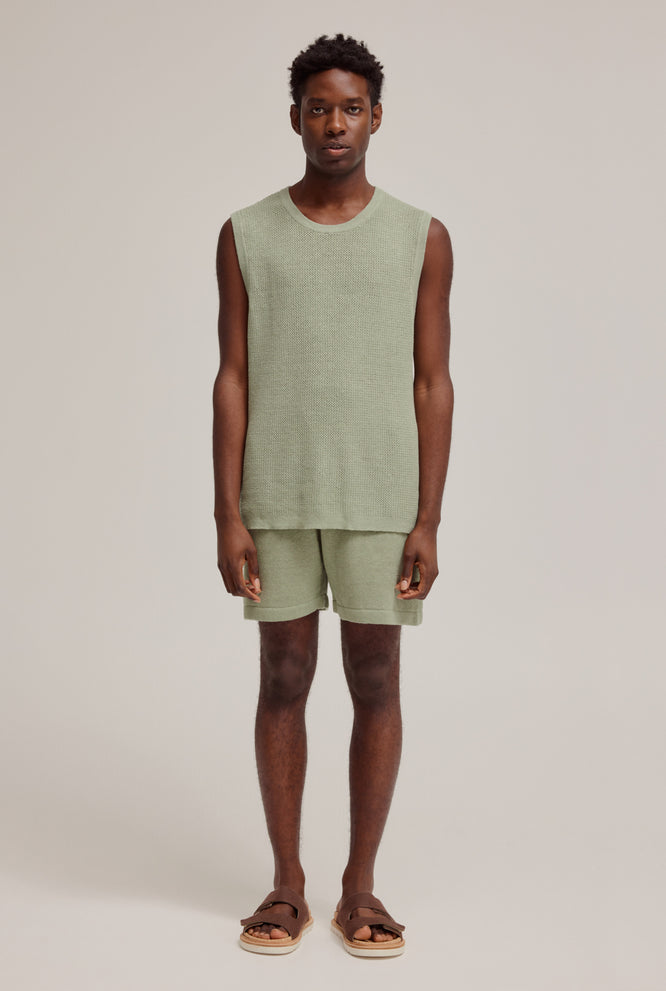Knitted Short - Sage